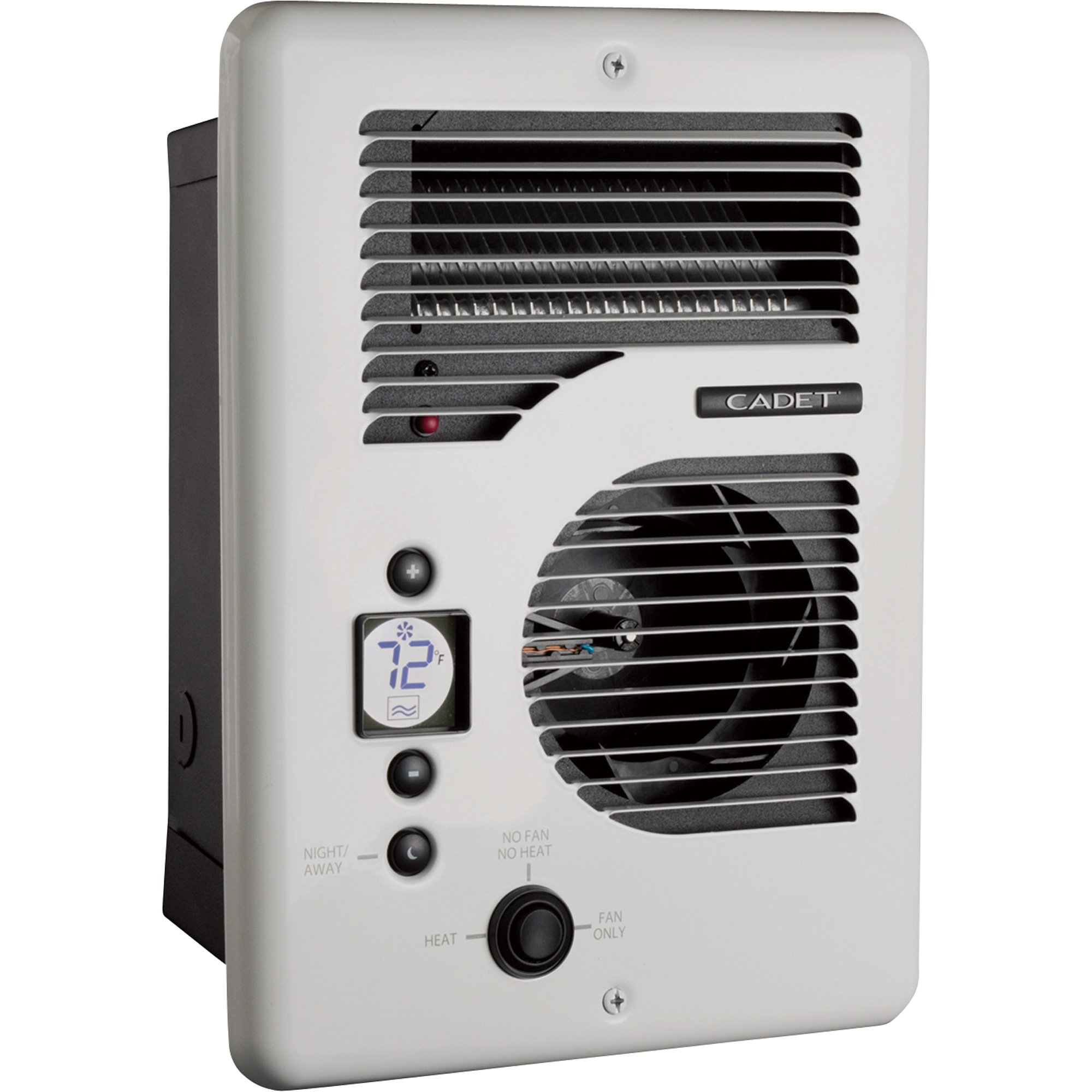 Cadet Energy Plus In-Wall Heater — 240/208/120 Volt, Digital Thermostat, Model# CEC163TW